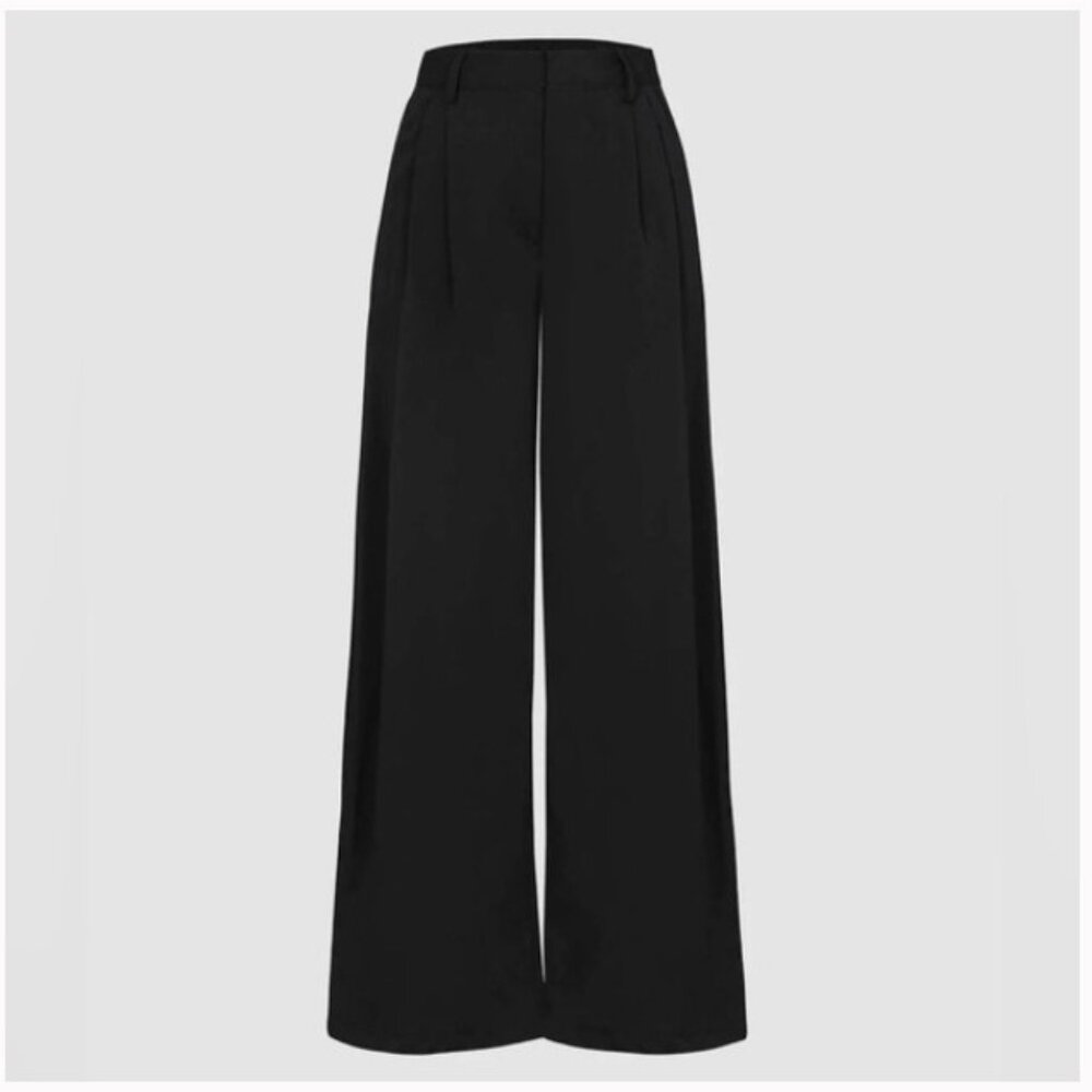 Micas Black High Waist Trouser Pants NWT Size Small